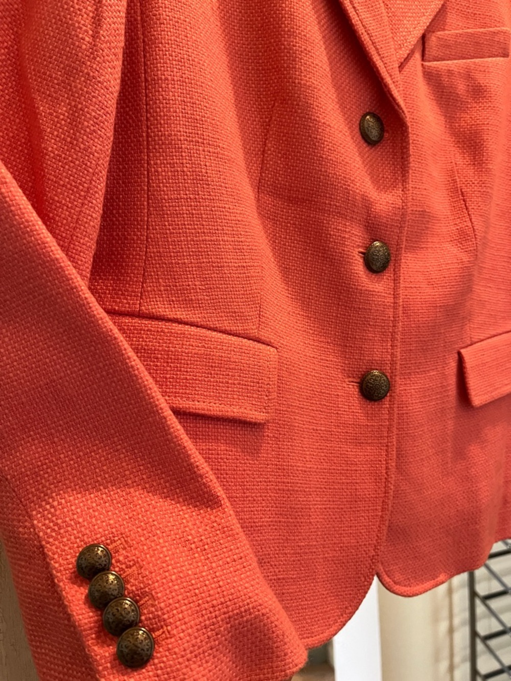 Talbots Pink Textured Blazer - Picture 2 of 8
